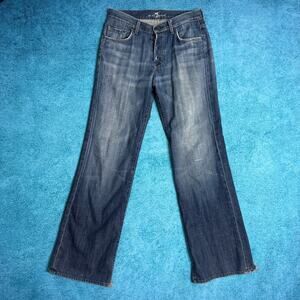 7 For All Mankind Men’s Jeans Tag 31 — Fits ~30x32 Blue Straight Button Fly USA